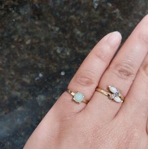 10k Green Star Sapphire Ring